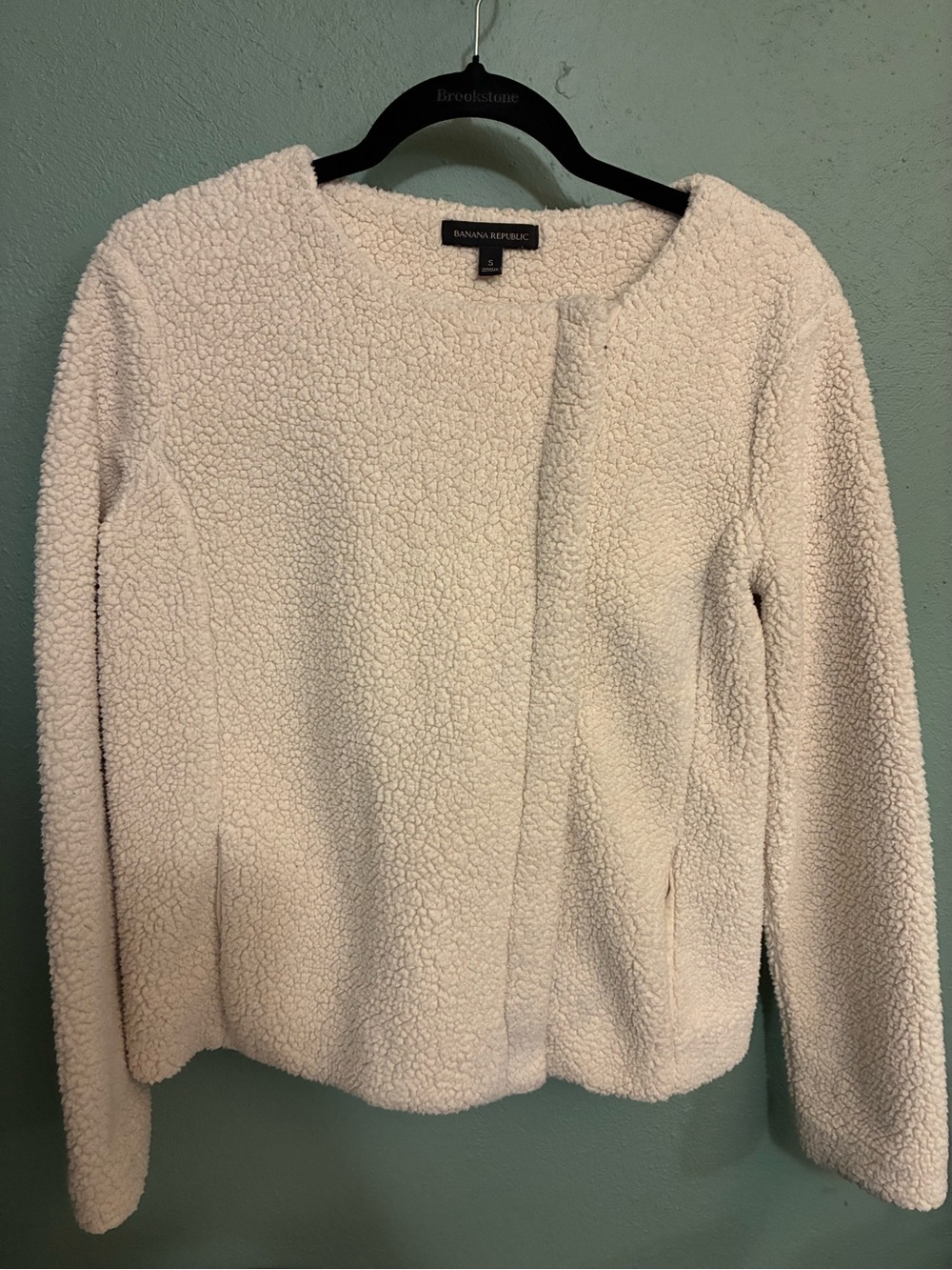 Banana Republic Cream Teddy Sherpa Jacket